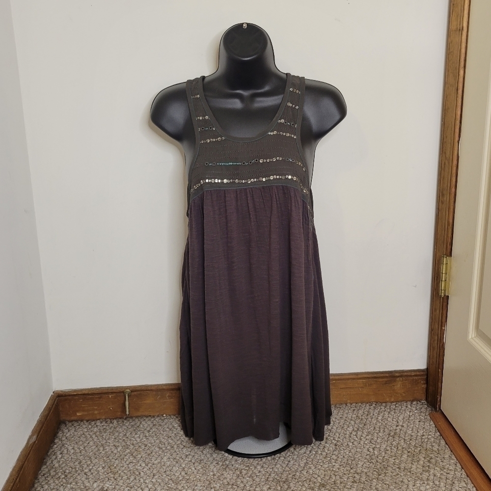 Free People Women's Sequins Boho Hippie Tank Top - Size (S) - Good Condition